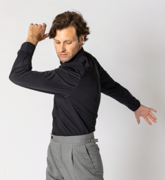 Chemise performance noire infroissable