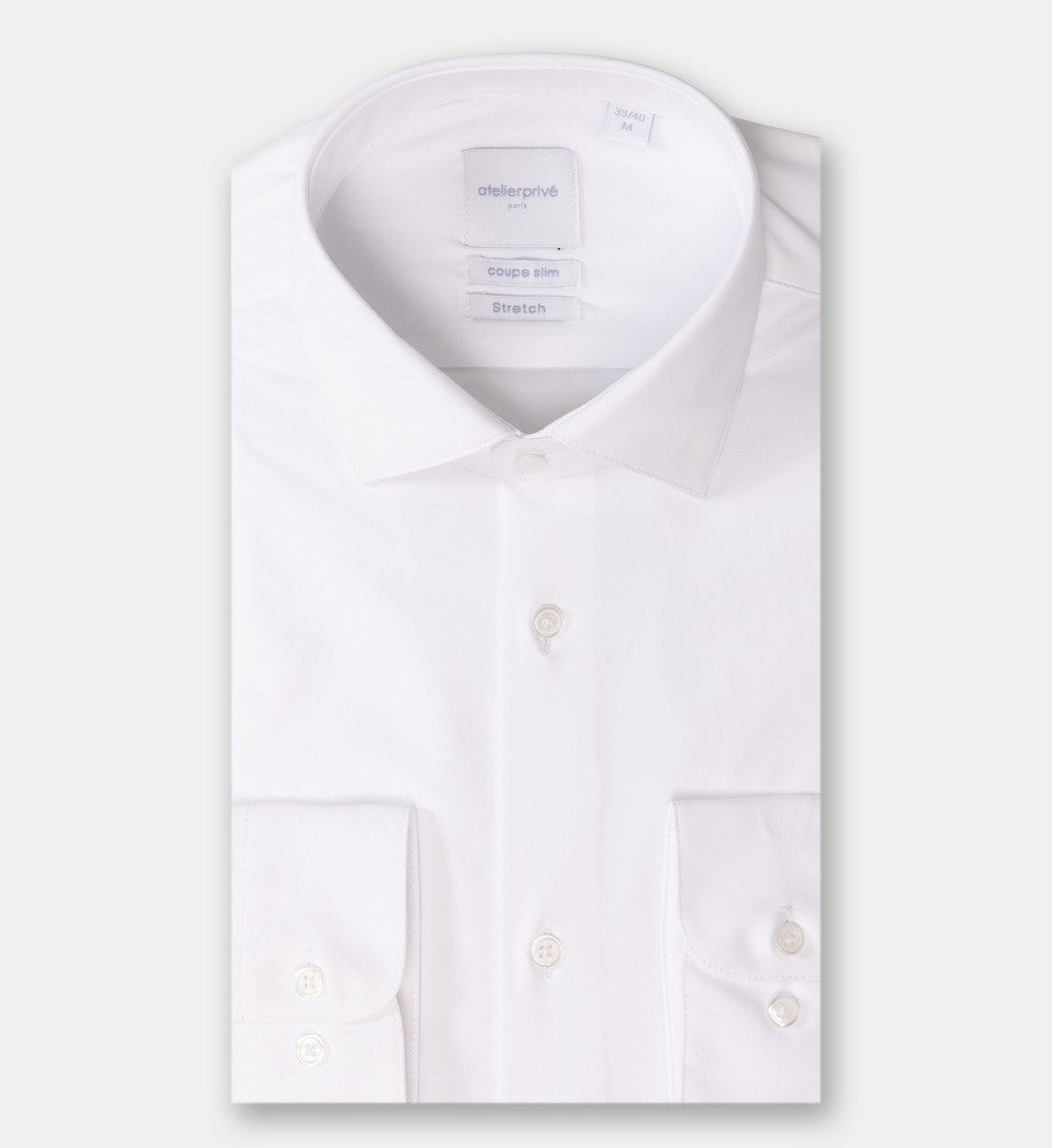 Chemise performance blanche infroissable