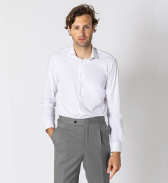 Chemise performance blanche infroissable