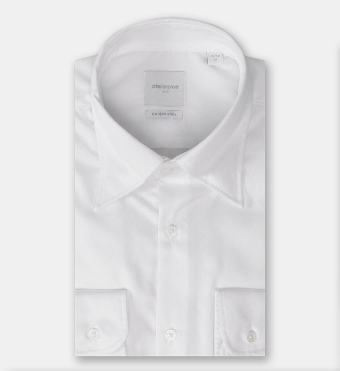 Chemise coupe cintrée col Damoiseau