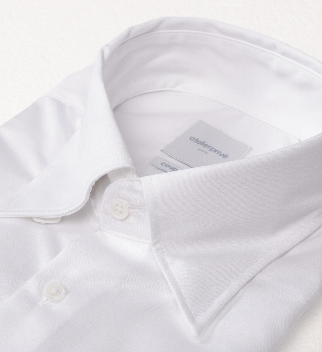 Chemise coupe cintrée col Damoiseau