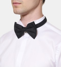 Chemise blanche col cassé coupe droite