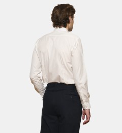 Chemise à rayures noires fines coupe cintrée