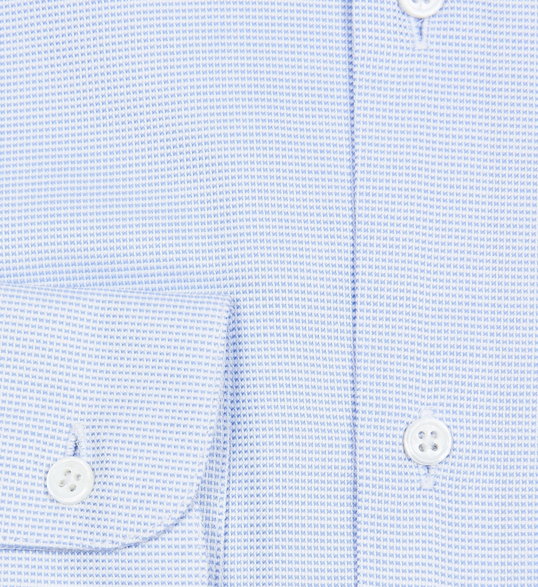 Chemise ciel en panama coupe droite