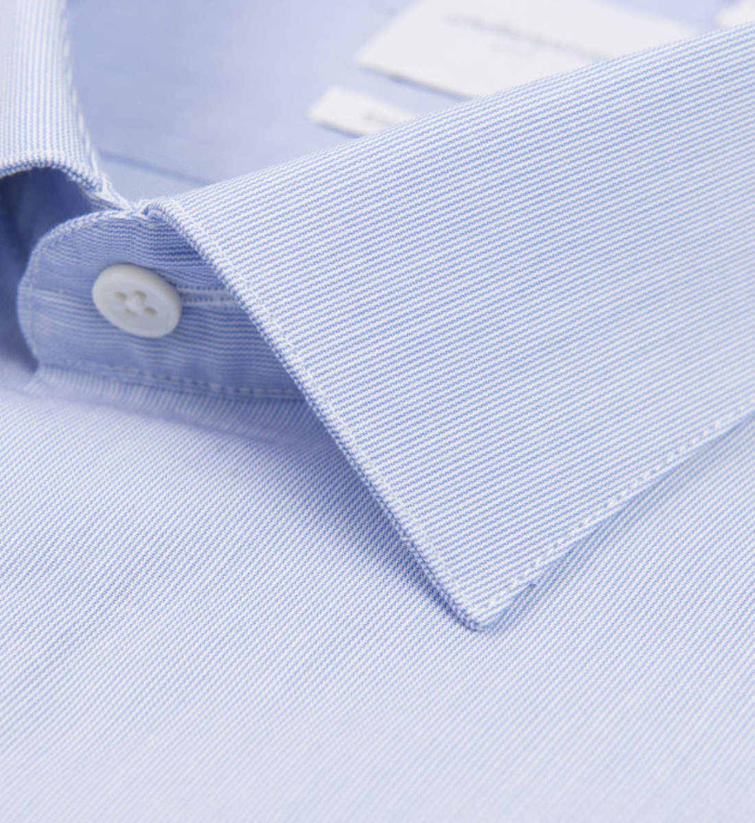 Chemise ciel rayures milleraies coupe cintrée