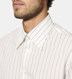 Chemise Damoiseaux à rayures noires fines coupe droite
