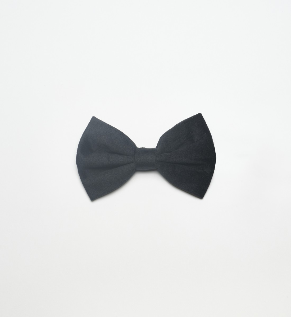Noeud papillon noir en soie