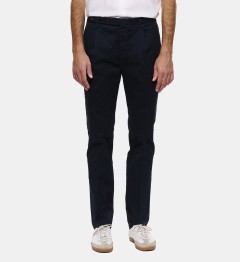 Pantalon en coton marine