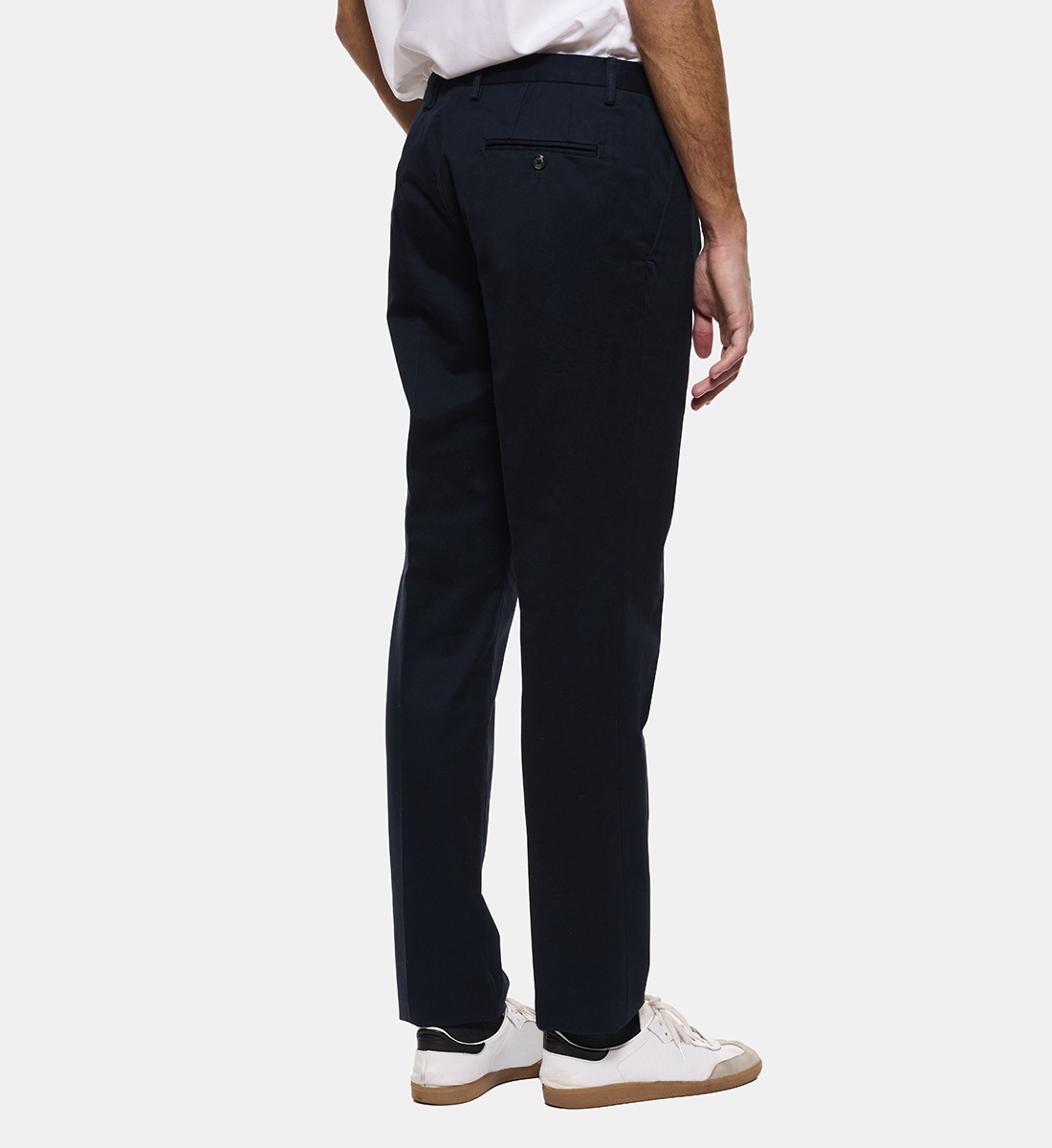 Pantalon en coton marine