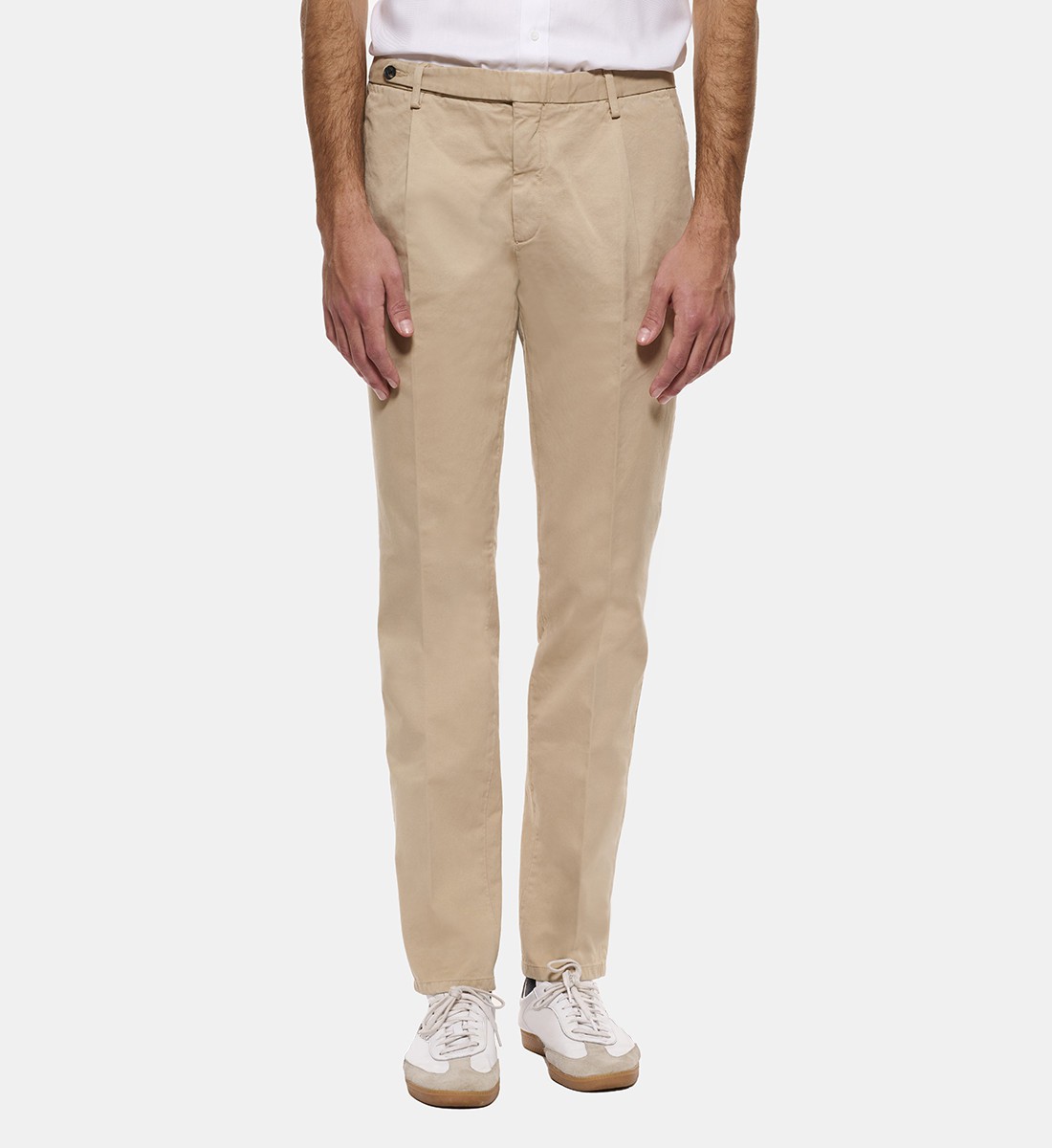 Pantalon en coton beige