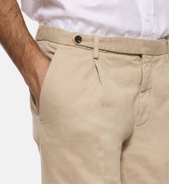 Pantalon en coton beige