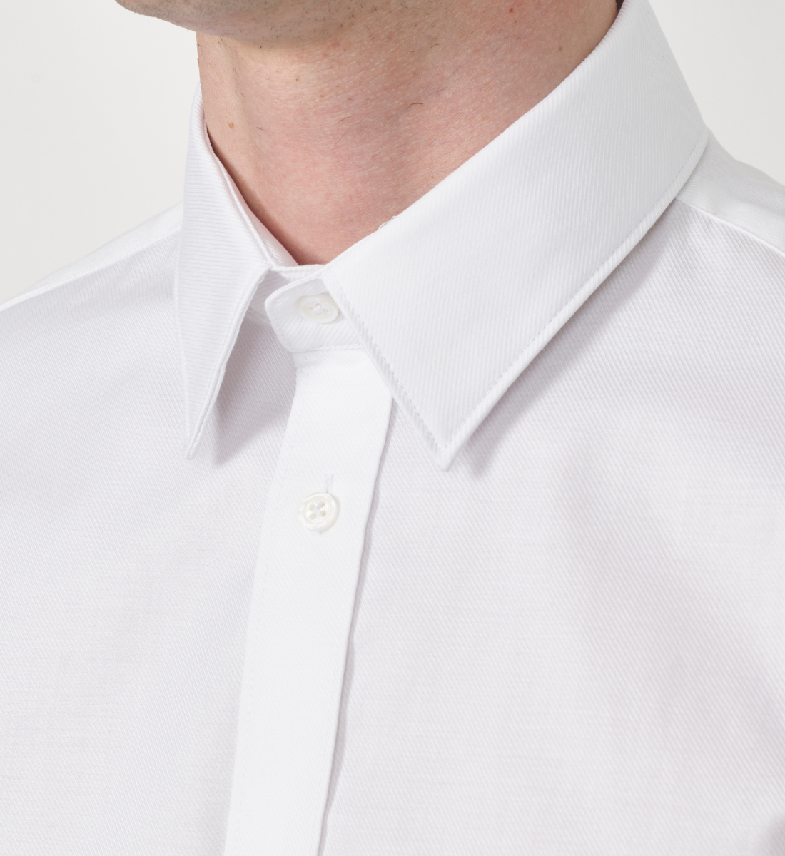 Chemise blanche coupe droite manches courtes