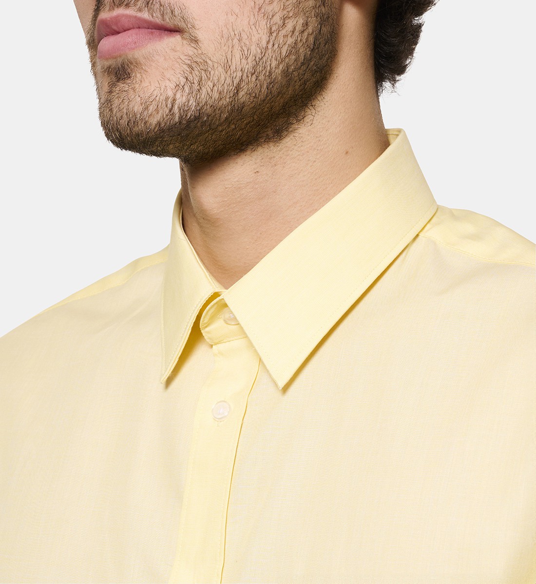 Chemise ciel coupe droite manches courtes