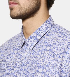 Chemise ciel coupe droite manches courtes