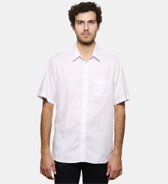 Chemise blanche coupe droite manches courtes