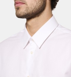 Chemise blanche coupe droite manches courtes