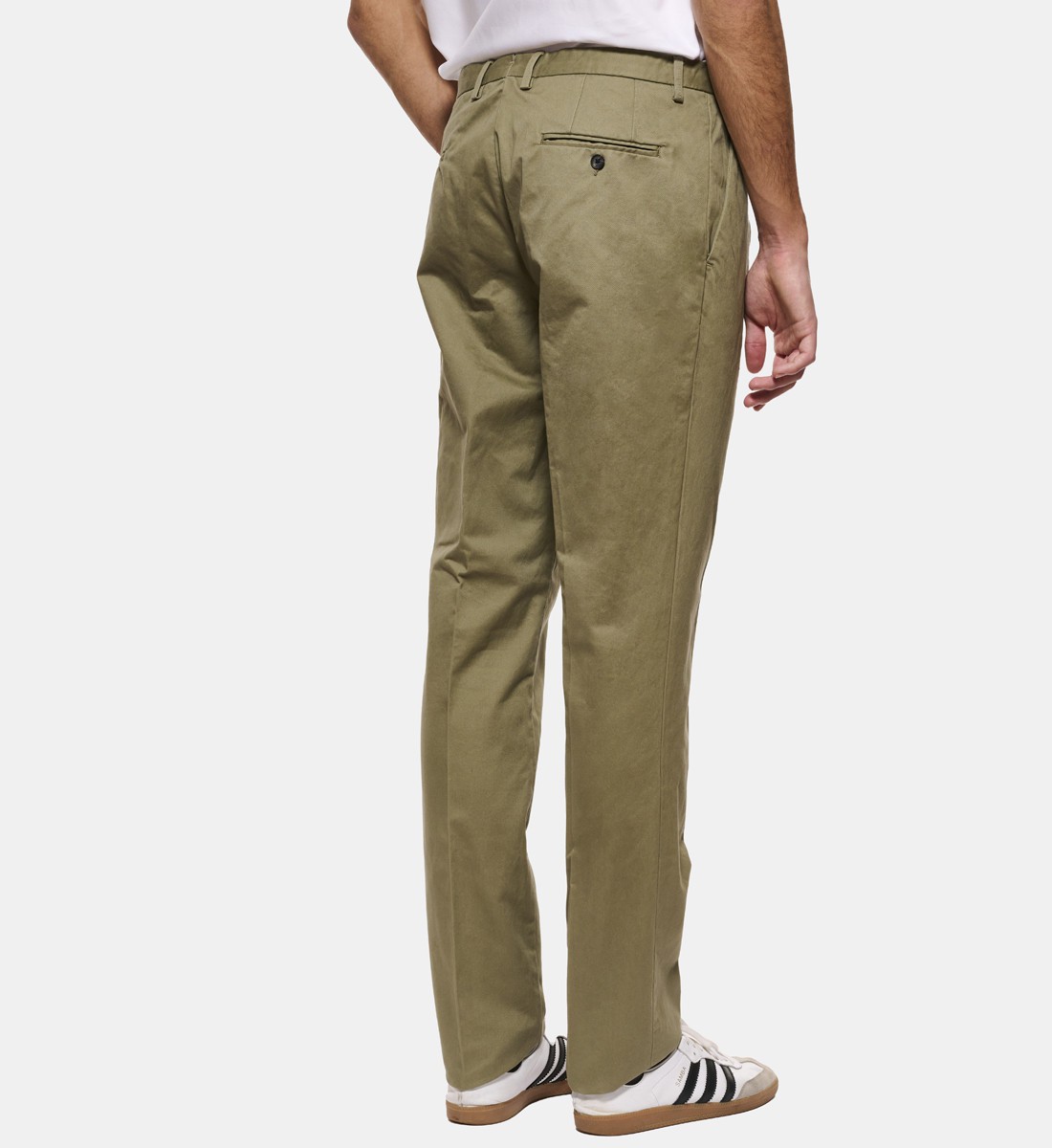 Pantalon en coton kaki