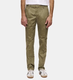 Pantalon en coton kaki