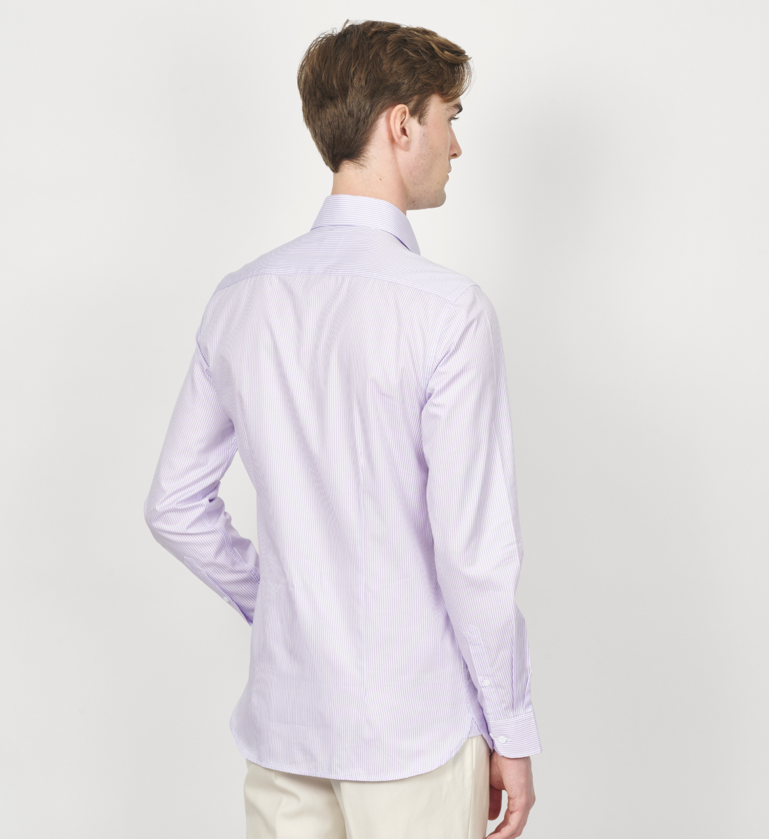 Chemise slim fit à rayures bâton PARME