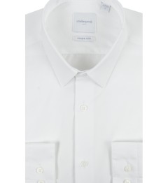 Chemise cintrée petit col BLANC