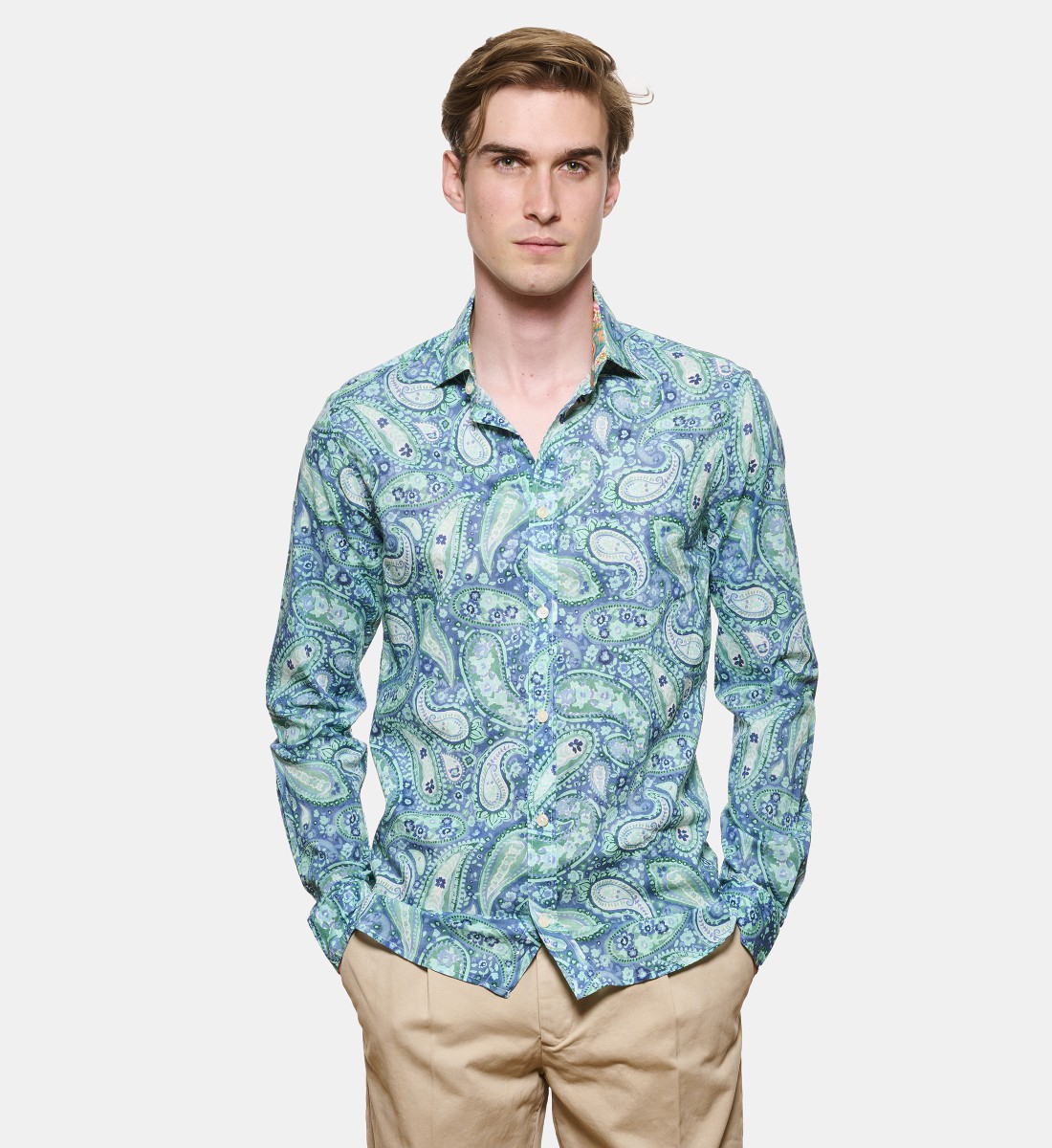 Chemise voile de coton SUMMER PRINT coupe droite