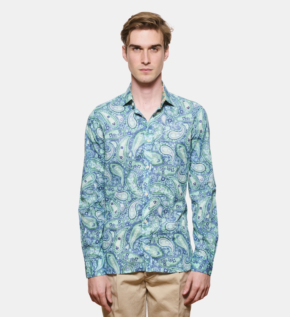 Chemise voile de coton SUMMER PRINT coupe droite