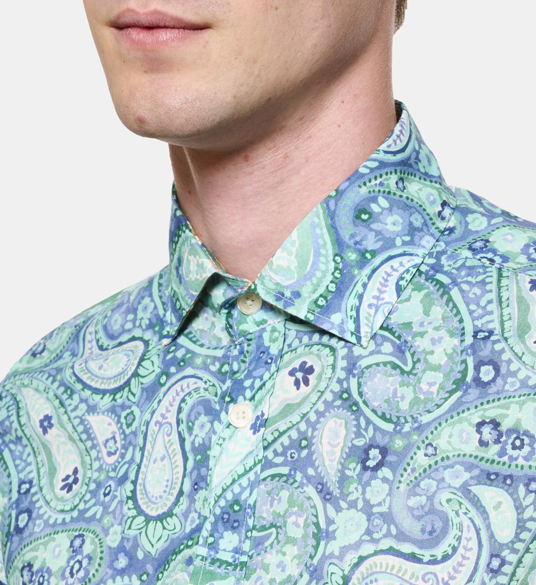 Chemise voile de coton SUMMER PRINT coupe droite