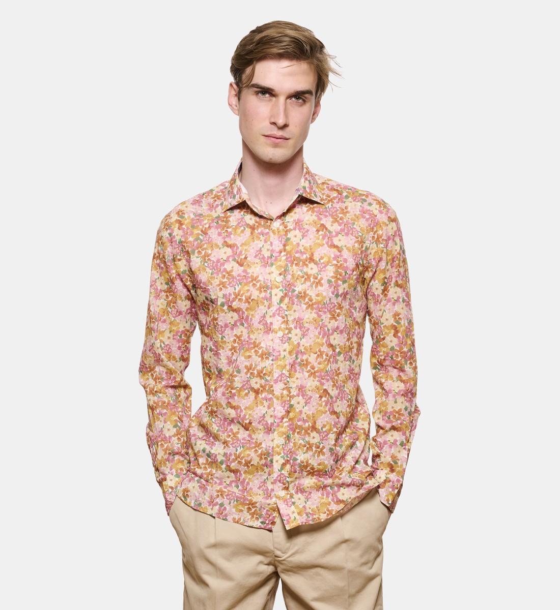 Chemise voile de coton SUMMER PRINT coupe droite