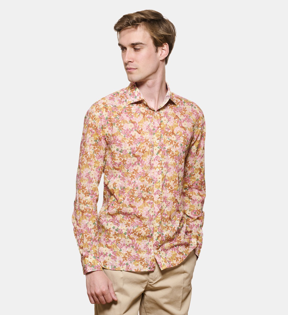 Chemise voile de coton SUMMER PRINT coupe droite