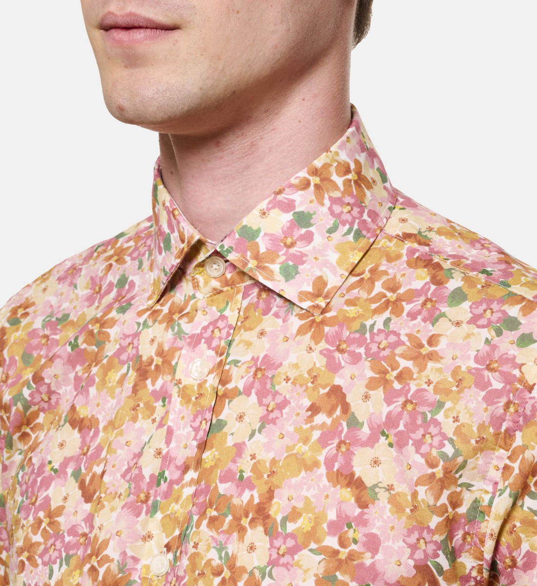 Chemise voile de coton SUMMER PRINT coupe droite
