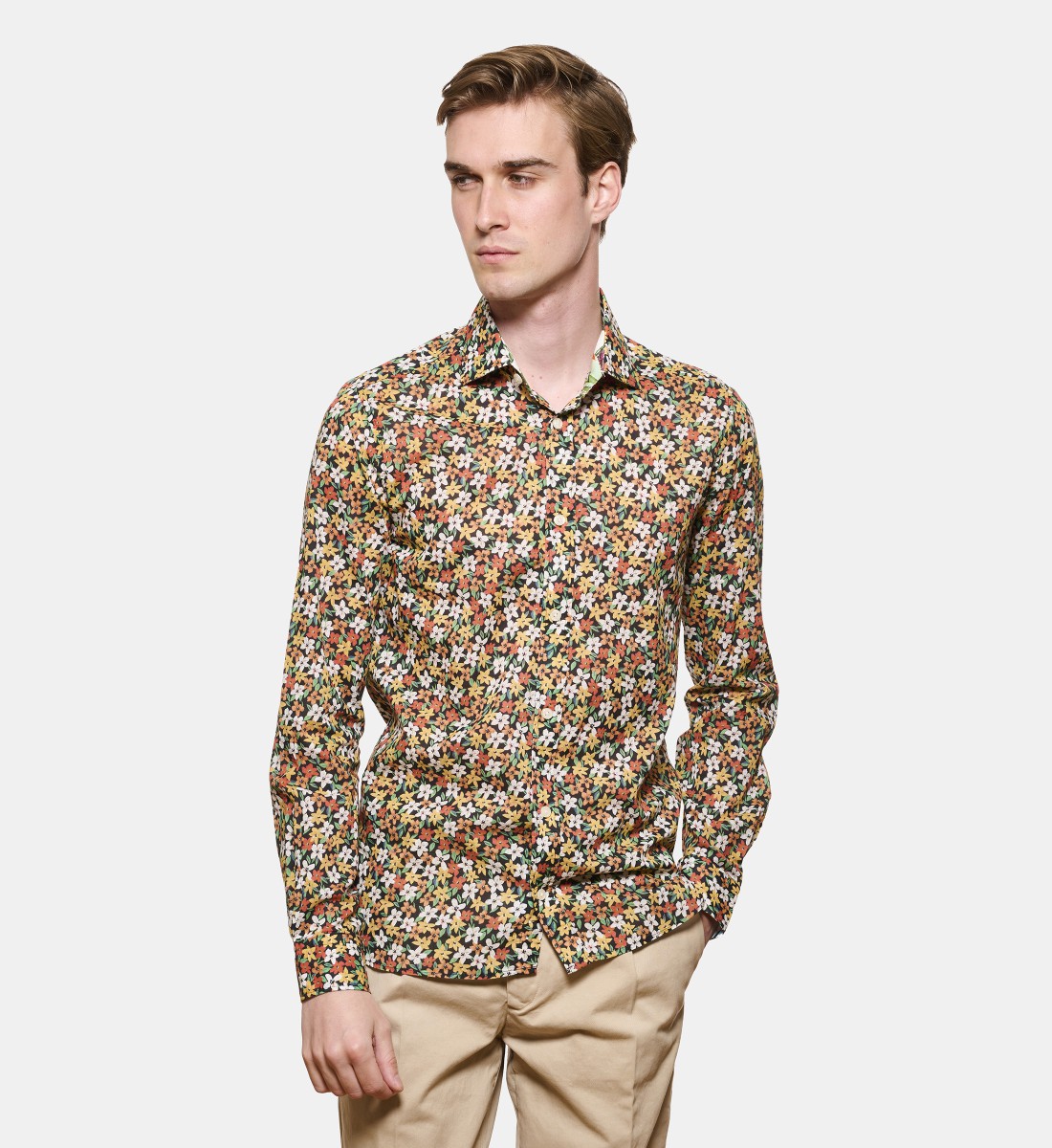 Chemise en voile de coton SUMMER PRINT coupe droite