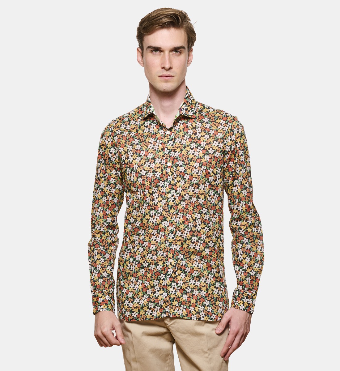 Chemise en voile de coton SUMMER PRINT coupe droite
