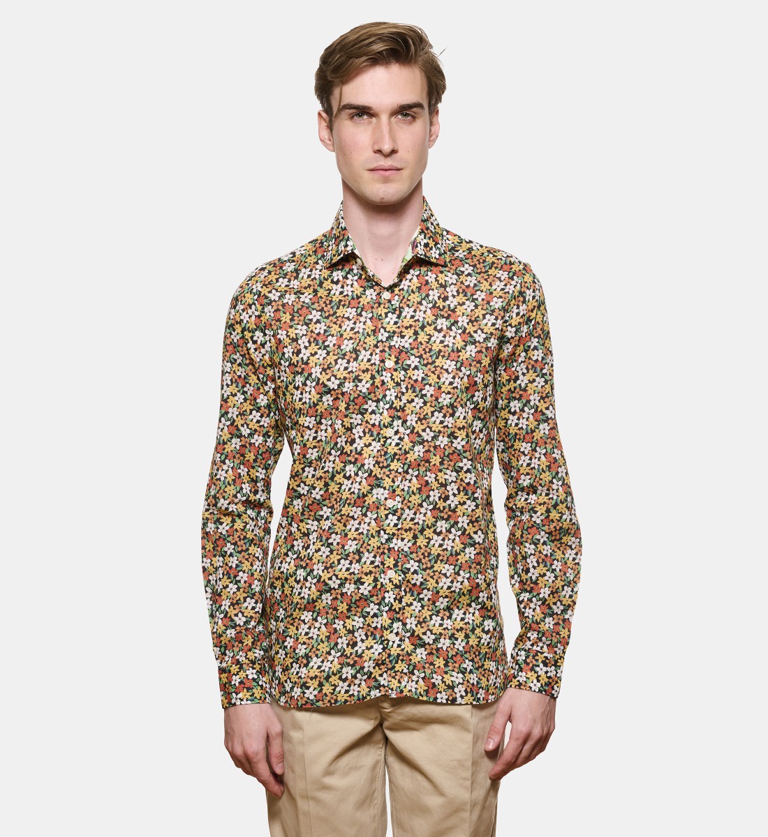 Chemise en voile de coton SUMMER PRINT coupe droite