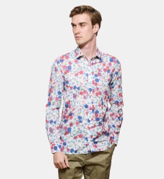 Chemise en voile de coton SUMMER PRINT coupe droite