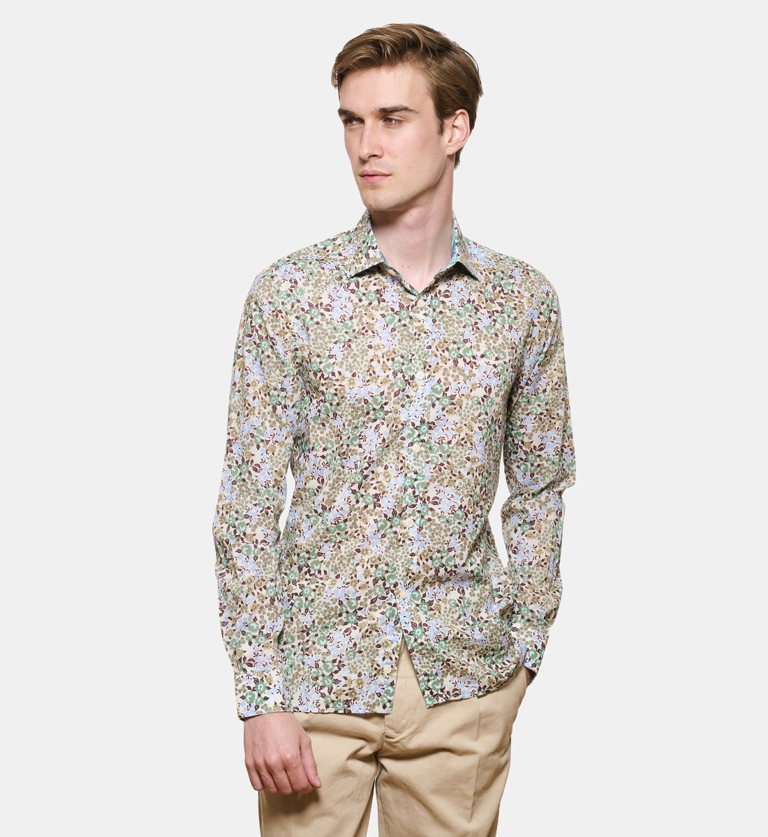Chemise voile de coton SUMMER PRINT coupe droite