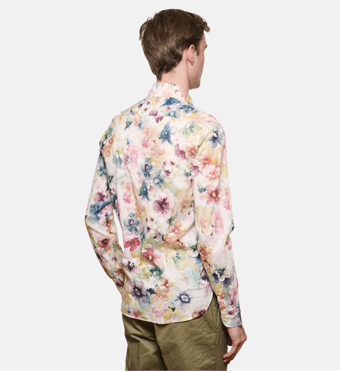 Chemise volie de coton SUMMER PRINT coupe droite