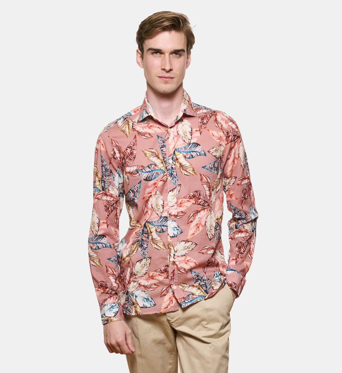 Chemise en voile de coton SUMMER PRINT coupe droite