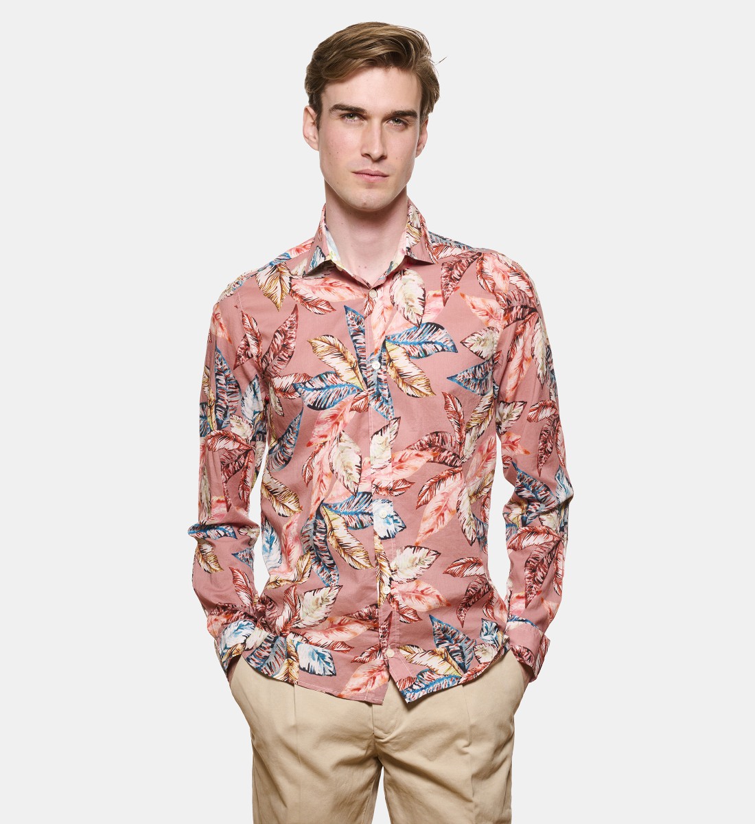Chemise en voile de coton SUMMER PRINT coupe droite